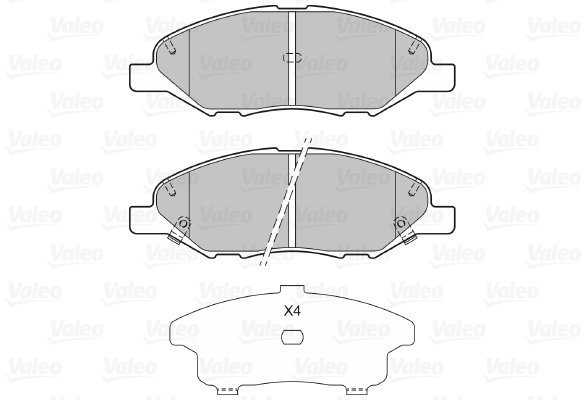 VALEO Brake Pads 601404 - Brake Pads