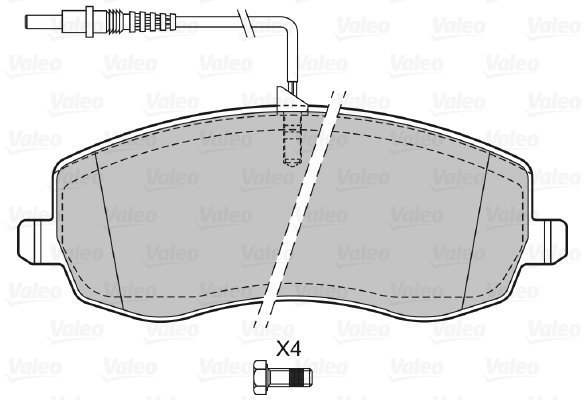 VALEO Brake Pads 601384 - Brake Pads
