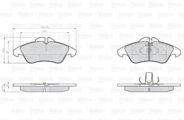 VALEO Brake Pads 872576 - Brake Pads