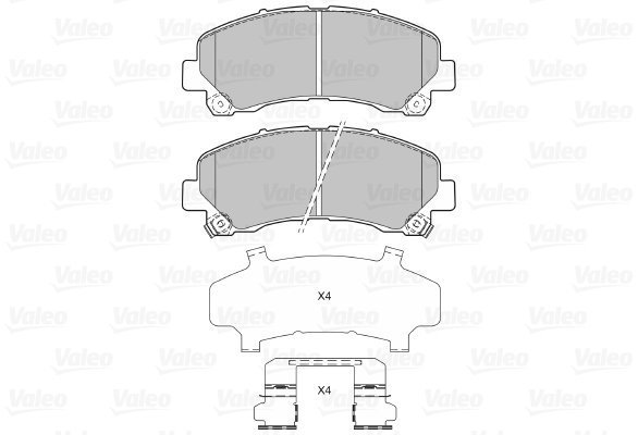 VALEO Brake Pads 601332 - Brake Pads