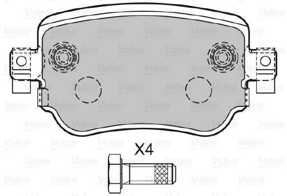 VALEO Brake Pads 601392 - Brake Pads