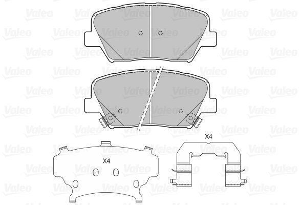 VALEO Brake Pads 601406 - Brake Pads