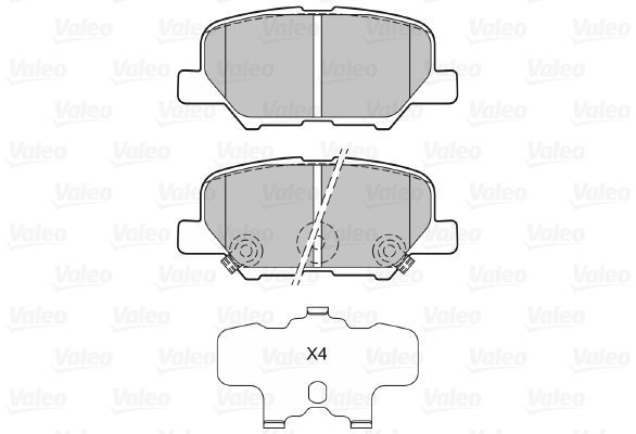 VALEO Brake Pads 601361 - Brake Pads