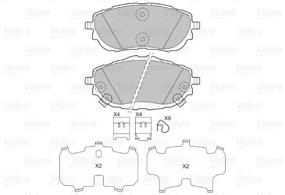 VALEO Brake Pads 601362 - Brake Pads