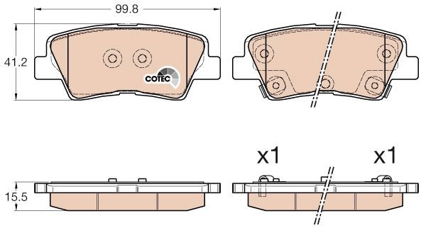 TRW Brake Pads GDB3537 - Brake Pads