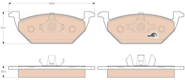 TRW Brake Pads GDB1984 - Brake Pads