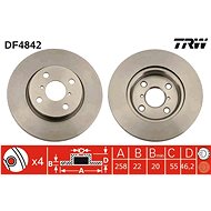TRW Brake disc DF4842, set of 2 - Brake Disc