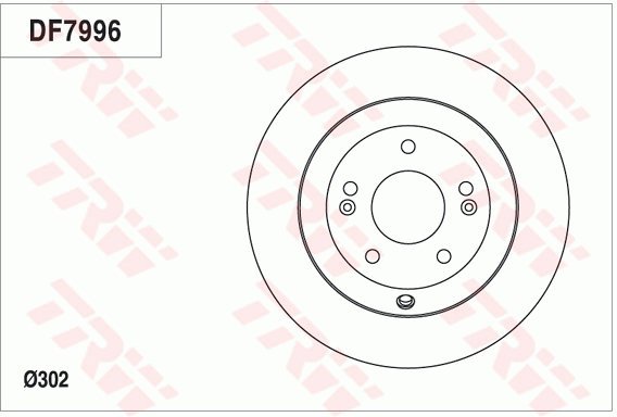 TRW Brake disc DF7996, set of 2 - Brake Disc