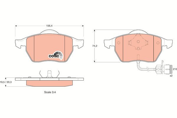TRW Brake Pads GDB1049 - Brake Pads