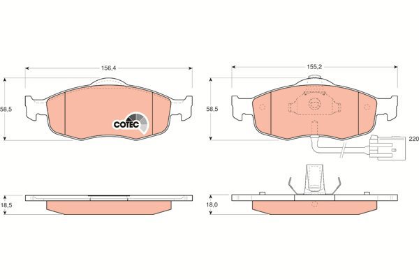 TRW Brake Pads GDB1108 - Brake Pads