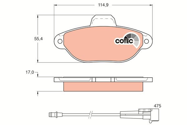 TRW Brake Pads GDB1115 - Brake Pads
