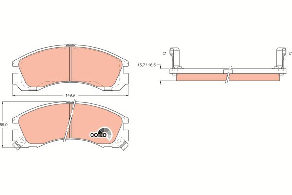 TRW Brake Pads GDB1126 - Brake Pads