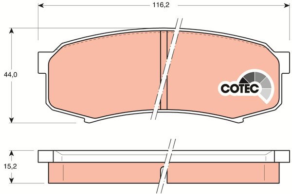 TRW Brake Pads GDB1182 - Brake Pads