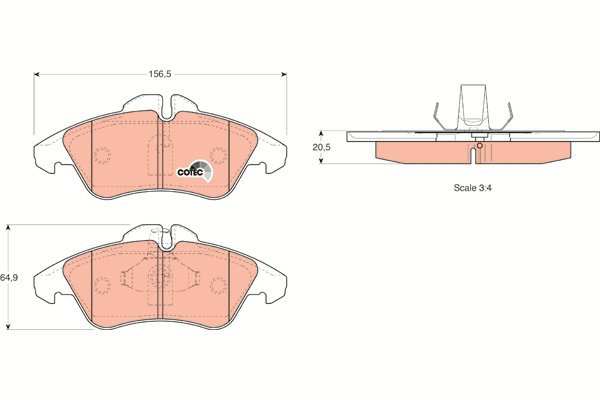 TRW Brake Pads GDB1220 - Brake Pads