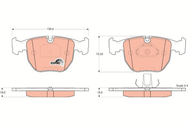TRW Brake Pads GDB1261 - Brake Pads