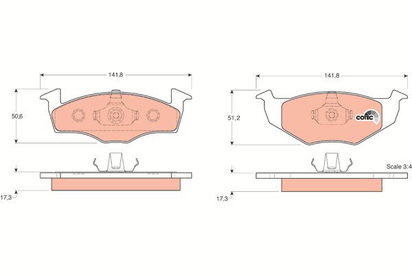 TRW Brake Pads GDB1274 - Brake Pads