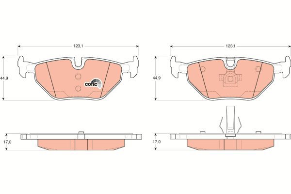 TRW Brake Pads GDB1344 - Brake Pads