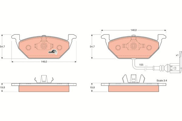 TRW Brake Pads GDB1386 - Brake Pads