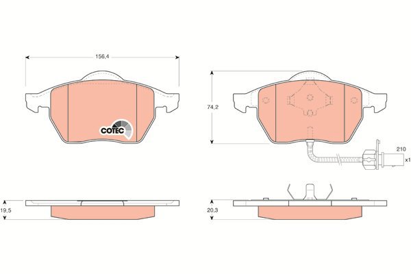 TRW Brake Pads GDB1440 - Brake Pads