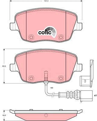 TRW Brake Pads GDB1472 - Brake Pads