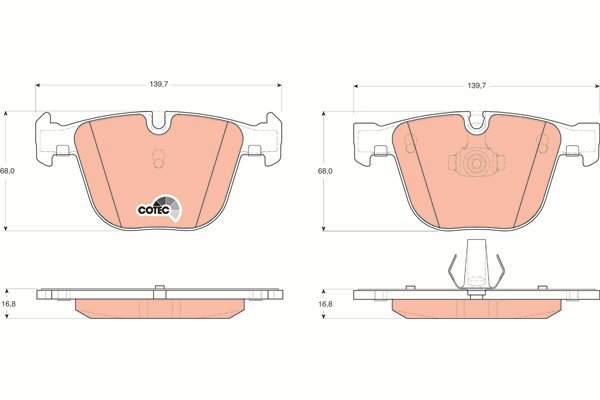 TRW Brake Pads GDB1502 - Brake Pads
