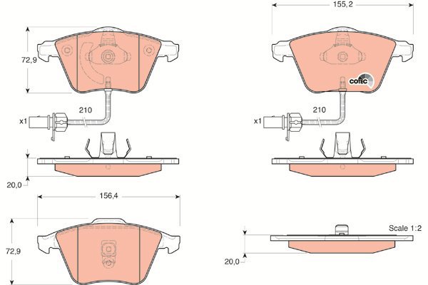 TRW Brake Pads GDB1528 - Brake Pads