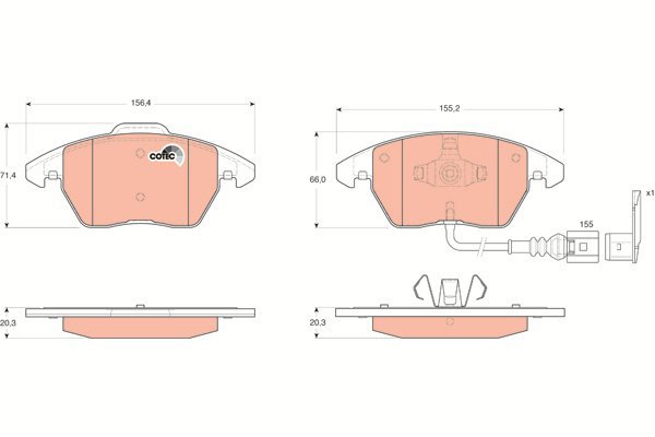 TRW Brake Pads GDB1550 - Brake Pads