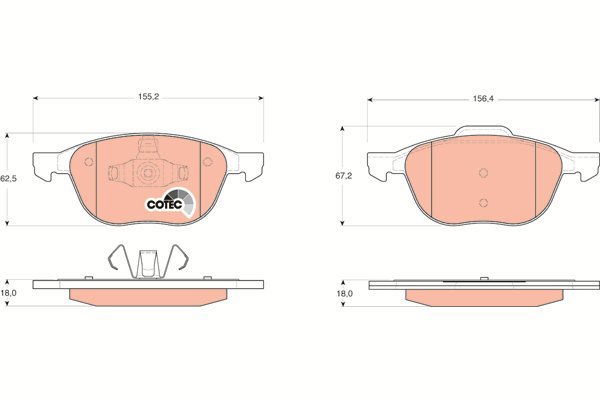 TRW Brake Pads GDB1583 - Brake Pads