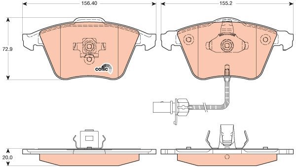 TRW Brake Pads GDB1617 - Brake Pads