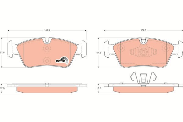 TRW Brake Pads GDB1625 - Brake Pads