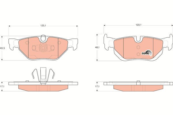TRW Brake Pads GDB1626 - Brake Pads