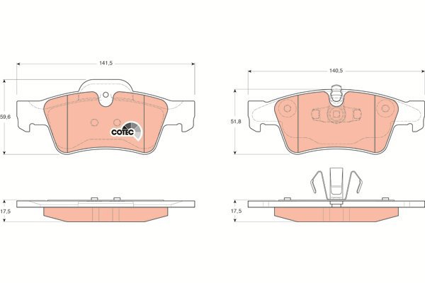 TRW Brake Pads GDB1643 - Brake Pads