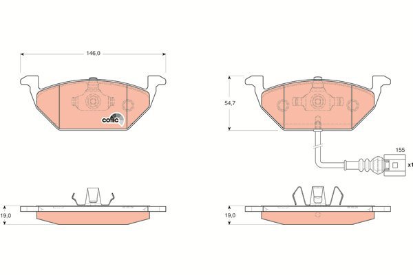 TRW Brake Pads GDB1658 - Brake Pads