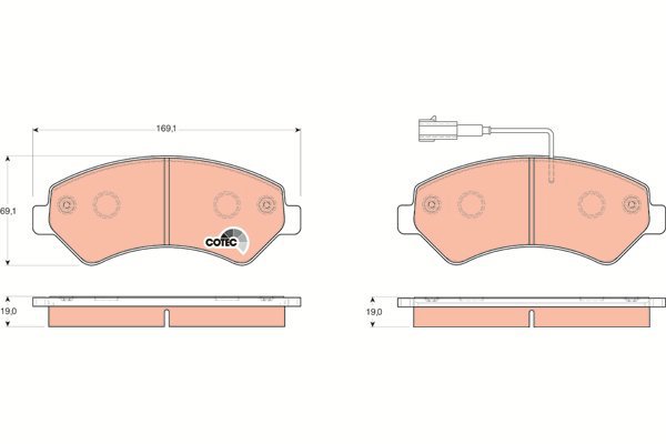 TRW Brake Pads GDB1703 - Brake Pads