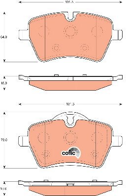 TRW Brake Pads GDB1712 - Brake Pads