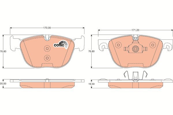 TRW Brake Pads GDB1726 - Brake Pads