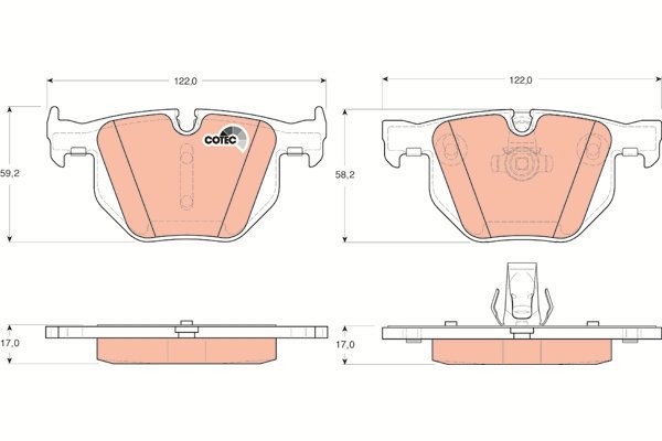 TRW Brake Pads GDB1727 - Brake Pads