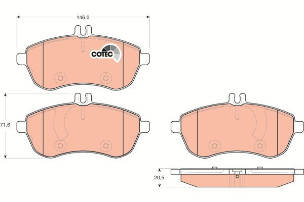 TRW Brake Pads GDB1736 - Brake Pads