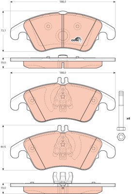 TRW Brake Pads GDB1737 - Brake Pads