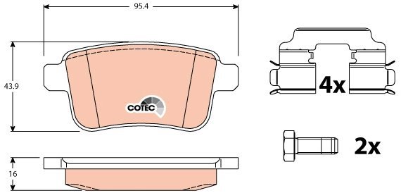 TRW Brake Pads GDB1786 - Brake Pads