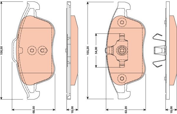 TRW Brake Pads GDB1788 - Brake Pads