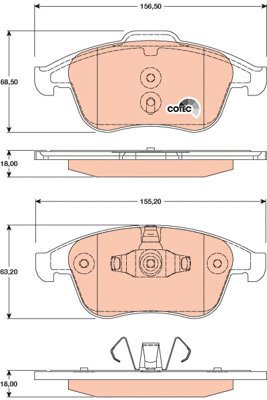 TRW Brake Pads GDB1808 - Brake Pads