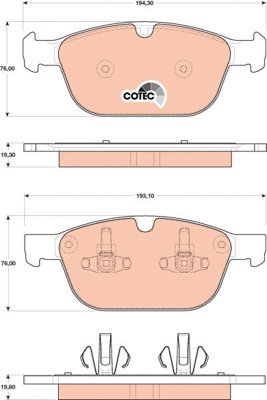 TRW Brake Pads GDB1821 - Brake Pads