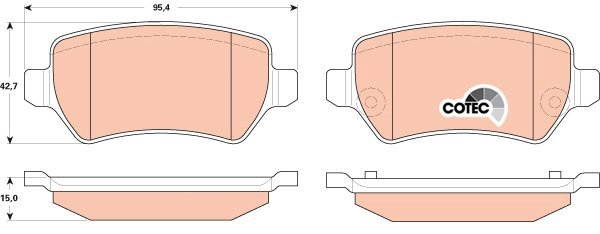 TRW Brake Pads GDB1831 - Brake Pads