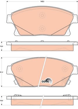 TRW Brake Pads GDB1847 - Brake Pads