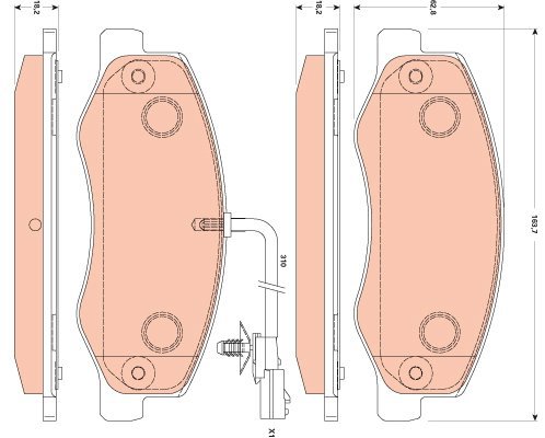 TRW Brake Pads GDB1885 - Brake Pads