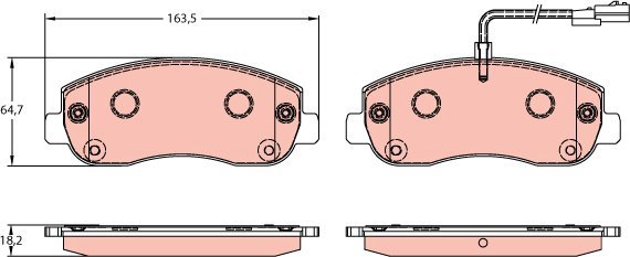 TRW Brake Pads GDB1910 - Brake Pads