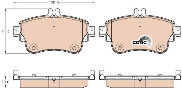 TRW Brake Pads GDB1933 - Brake Pads