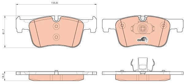 TRW Brake Pads GDB1934 - Brake Pads