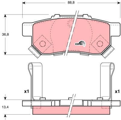 TRW Brake Pads GDB3174 - Brake Pads